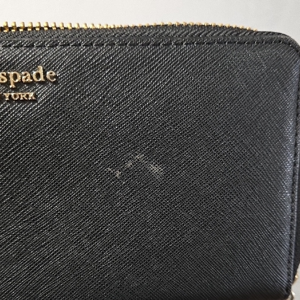 Kate Spade Black Cameron Continental Saffiano Leather Wallet - Picture 8 of 11